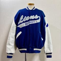 90s USA製 デロング DeLONG スタジャン XL NFL ライオンズ - メルカリ