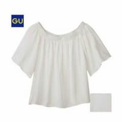gu オフショルダー トップス 白 Mのサムネイル