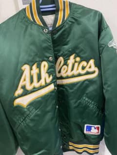 【レア】MLB アスレチックス メジャー スタジャン ジャケット アウターのサムネイル