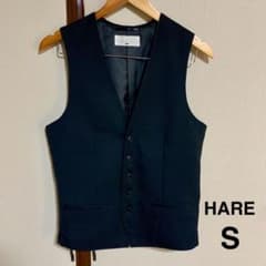 【HARE】ベスト スーツベスト ブラック Sサイズ 美品 キレイめ フォーマルのサムネイル