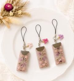 刺繍リボン ストラップ キーホルダー チャームのサムネイル