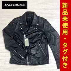 新品未使用タグ付 JACKROSE ブラック ダブルライダースジャケット 本革