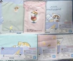 mofusand 一番くじ E賞 涼し気ファブリックコレクション 6種セットのサムネイル