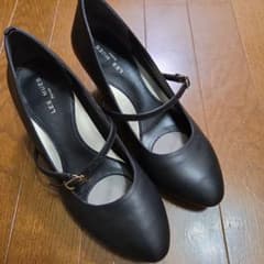 LES MUES Femme ストラップパンプス ブラック 250のサムネイル