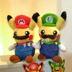 ポケモン マリオピカチュウ ルイージピカチュウ ぬいぐるみ 京都