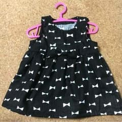 【ふわふわさん専用】［ハンドメイド］ケイトスペード風 リボンワンピースのサムネイル