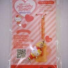百貨店限定オリジナル ハローキティストラップ ステッカー付き★のサムネイル
