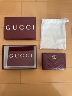 GUCCI 二つ折り財布 ボルドーのサムネイル