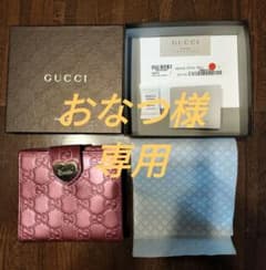 【おなつ様専用】GUCCI ピンク GGパターン 三つ折り財布のサムネイル