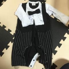 タキシード風ロンパース 70のサムネイル