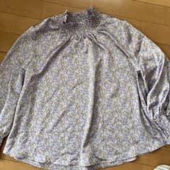 SNIDEL 花柄 長袖ブラウス ONE SIZE 紫のサムネイル