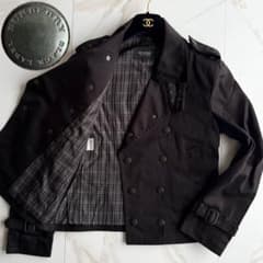 美品◇バーバリーブラックレーベル ライダース ジャケット チェック M