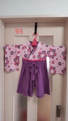 袴ロンパース 95 女の子のサムネイル