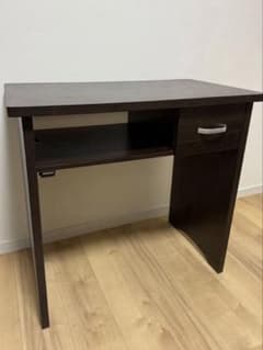 ネイルテーブル ダークブラウン 引き出し付き - メルカリ