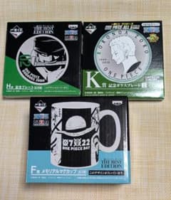 ONE PIECE 머그컵 플레이트 세트 이치 반 복권