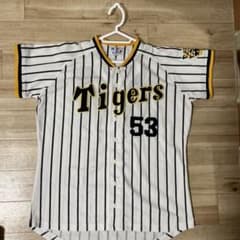 Hanshin Tigers Norihiro Akahoshi uniform, number 53, size LL.