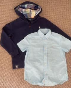 POLO RALPH LAUREN 定番シャツ＆パーカー 2点セット 130cmのサムネイル