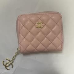 CHANEL CC ロゴ ピンク レザーコイン財布ケース ノベルティ マトラッセ