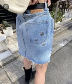 WHO'S WHO galleryフラワーデニムミニスカートのサムネイル