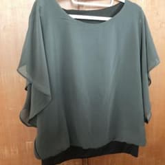 シフォンふんわりスリーブトップス/カットソー/インナー/Tシャツのサムネイル