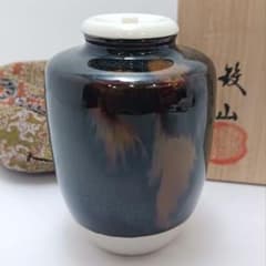 Y2447-9 茶道具 松本鉄山 古瀬戸茶入 共箱 う - メルカリ