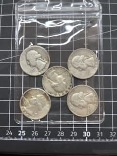 銀含有28g 米国 クォーター銀貨 5枚セット 1964年他 銀含有28g 米国 クォーター銀貨 5枚セット 1964年他 - メルカリ