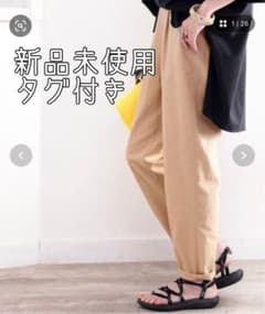 クラシカルエルフ テーパードパンツ ベージュ Mサイズ オーバーサイズのサムネイル