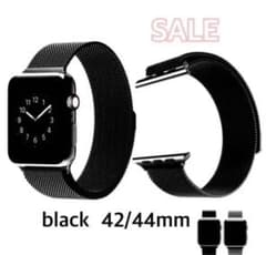 ❤︎Apple Watch ミラネーゼループバンド ブラック 42/44のサムネイル