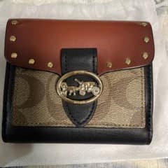 COACH 二つ折り財布 ブラウン/ブラックのサムネイル