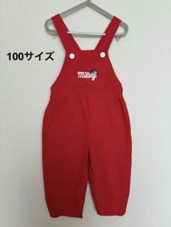 ミルキー ペコちゃん オーバーオール 100 futafuta 赤 サロペットのサムネイル
