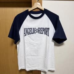 ANGELIC REPORT ラグランTシャツ ネイビー ホワイトのサムネイル
