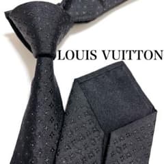 美品 ルイヴィトン ネクタイ ハイブランド モノグラム 光沢  