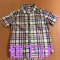 GAP KIDS 半袖チェックシャツ S (120cm)のサムネイル