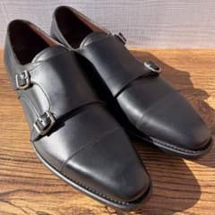 展示品】ユニオンインペリアル ダブルモンクストラップ US9 ブラック