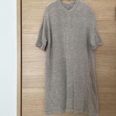 KAPITAL 麻100% Vネック トップス Tシャツ ベージュ サイズ3のサムネイル