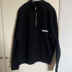 SUNDAY スウェットハーフzip ブラック Fサイズ - メルカリ