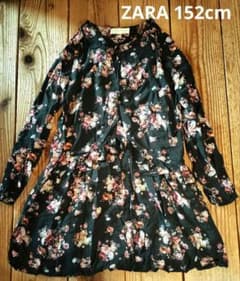 ZARA Girls 花柄 長袖 ブラウス 152cm