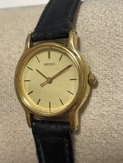 稼働 SEIKO GOLD 2P21-0A9A 革ベルト 腕時計 - メルカリ