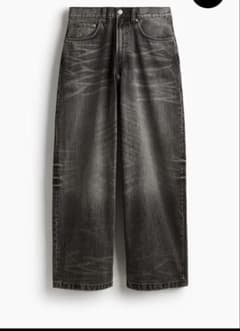 【即完】H&M Super Baggy スーパーバギー 28/30 ブラックのサムネイル