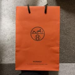 HERMES オレンジ ショップ袋 中型のサムネイル