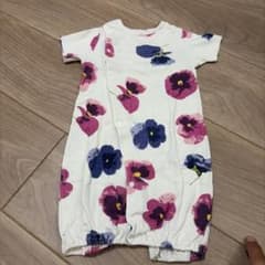 HAKKA BABY 花柄 ロンパース カバーオールのサムネイル