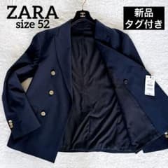 新品✨【ザラ】ダブルブレストブレザー ジャケット メタルボタン ネイビー 52 新品✨【ザラ】ダブルブレストブレザー ジャケット メタルボタン