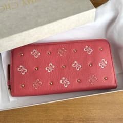 HANAE MORI ピンクレザー長財布☆蝶 新品未使用 - メルカリ