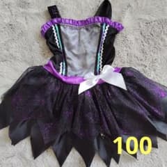 ハロウィン 魔女 コスチューム 子供用 ブラック　100サイズ　コスプレのサムネイル