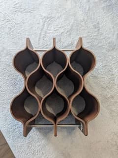 お買い得!!／SAITO WOOD サイトーウッド／ワインラック／ブラック SAITO WOOD ダークブラウン木製ワインラック - メルカリ