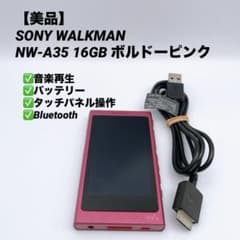 美品】SONY WALKMAN NW-A35 16GB ボルドーピンク - メルカリ