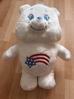 ケアベア　Care Bears キラキラBIGぬいぐるみ ホワイト　アメリカのサムネイル
