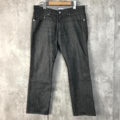カジュアルパンツ（Mサイズ）/ブラック/レディース/デニムパンツ/黒/古着のサムネイル