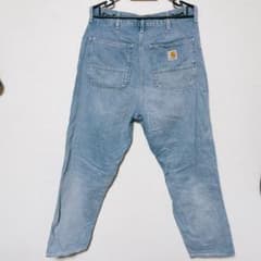 カーハート　carhart デニム　ライトブルー　ヴィンテージ　ヒゲのサムネイル