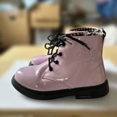 キッズ ブーツ ピンク エナメル調 20cm？のサムネイル